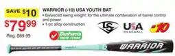 Dunham's Sports WARRIOR (- 10) USA YOUTH BAT offer
