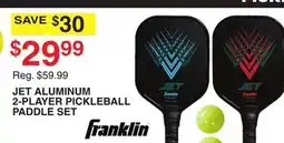 Dunham's Sports FRANKLIN JET ALUMINUM 2-PLAYER PICKLEBALL PADDLE SET offer