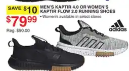 Dunham's Sports ADIDAS MEN'S KAPTIR 4.0 OR WOMEN'S KAPTIR FLOW 2.0 RUNNING SHOES offer