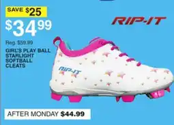 Dunham's Sports RIP-IT GIRL'S PLAY BALL STARLIGHT SOFTBALL CLEATS offer