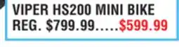 Dunham's Sports VIPER HS200 MINI BIKE offer