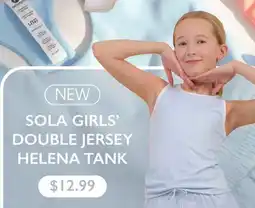 Dunham's Sports SOLA GIRLS' DOUBLE JERSEY HELENA TANK offer