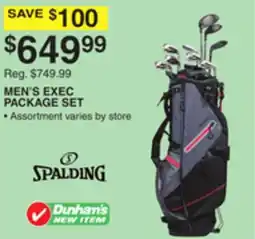 Dunham's Sports SPALDING MEN'S EXEC PACKAGE SET offer