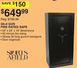 Dunham's Sports 30 + 4 GUN FIRE LONG GUNS HANDGUNS offer