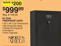 Dunham's Sports 64 GUN FIREPROOF SAFE offer