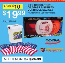 Dunham's Sports INNOVA DX DISC GOLF SET OR STARS & STRIPES CORNHOLE BAG SET offer