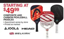 Dunham's Sports COMPOSITE AND CARBON PICKLEBALL PADDLES offer