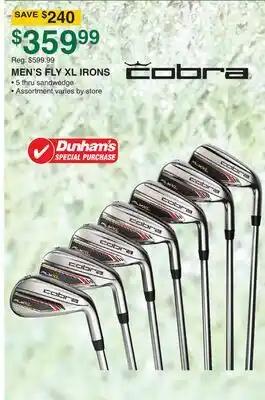 Dunham's Sports MEN'S FLY XL IRONS offer
