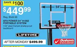 Dunham's Sports LIFETIME SFS POWER 54 91002 PORTABLE SYSTEM offer