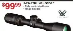 Dunham's Sports VORTEX 3-9X40 TRIUMPH SCOPE offer