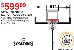 Dunham's Sports 54 MOMENTOUS EZ PORTABLE SYSTEM offer