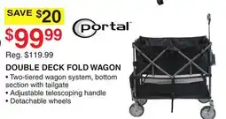 Dunham's Sports PORTAL DOUBLE DECK FOLD WAGON offer