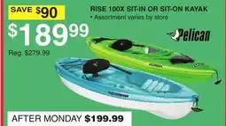 Dunham's Sports RISE 100X SIT-IN OR SIT-ON KAYAK offer
