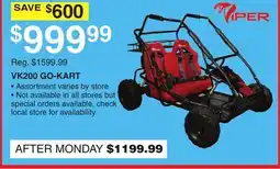 Dunham's Sports VK200 GO-KART offer