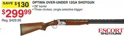 Dunham's Sports ESCORT SHOTGUNS OPTIMA OVER-UNDER 12GA SHOTGUN offer