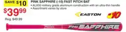 Dunham's Sports PINK SAPPHIRE (- 10) FAST PITCH BAT offer