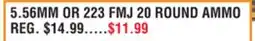Dunham's Sports 5.56MM OR 223 FMJ 20 ROUND AMMO offer