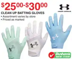Dunham's Sports UNDER ARMOUR CLEAN UP BATTING GLOVES offer
