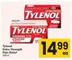 Safeway Tylenol Extra Strength Pain Relief offer
