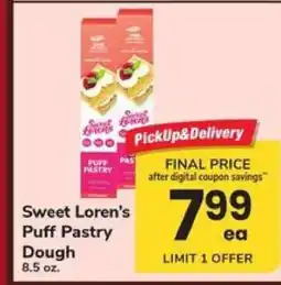 Safeway Sweet Loren's Puff Pastry Dough offer