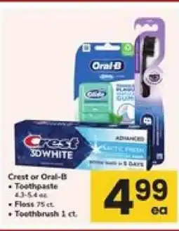 Safeway Crest or Oral-B offer