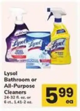 Safeway Lysol Bathroom or All-Purpose Cleaners offer