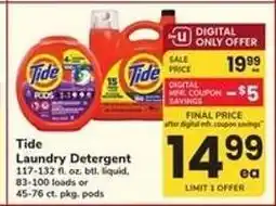 Safeway Tide Laundry Detergent offer