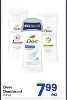 Safeway Dove Deodorant offer
