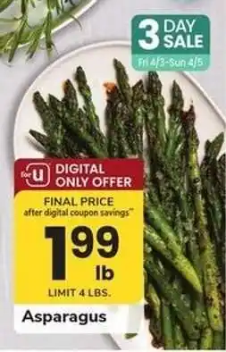 Safeway Asparagus offer