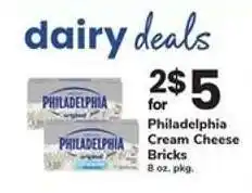 Safeway Philadelphia Cream Cheese Bricks offer