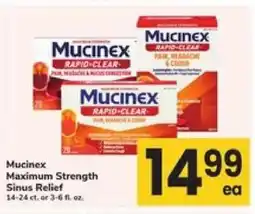 Safeway Mucinex Maximum Strength Sinus Relief offer