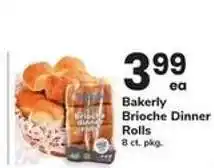 Safeway Bakerly Brioche Dinner Rolls offer