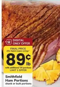 Safeway Smithfield Ham Portions offer