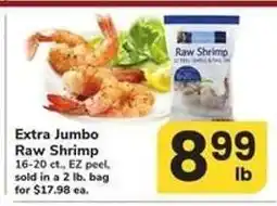 Safeway Extra Jumbo Raw Shrimp offer