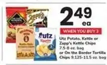 Safeway Utz Potato, Kettle or Zapp's Kettle Chips offer