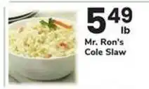 Safeway Mr. Ron's Cole Slaw offer