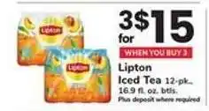 Safeway Lipton Iced Tea offer