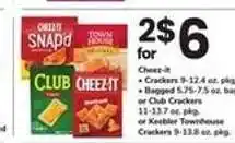 Safeway Cheez-it or Club Crackers offer
