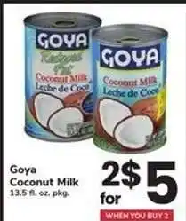 Safeway Goya Coconut Milk offer