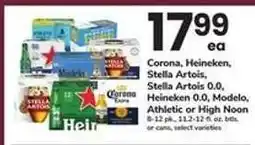 Safeway Corona, Heineken, Stella Artois, Stella Artois 0.0, Heineken 0.0, Modelo, Athletic or High Noon offer