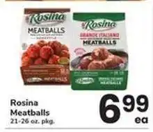 Safeway Rosina Meatballs offer