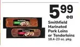 Safeway Smithfield Marinated Pork Loins or Tenderloins offer
