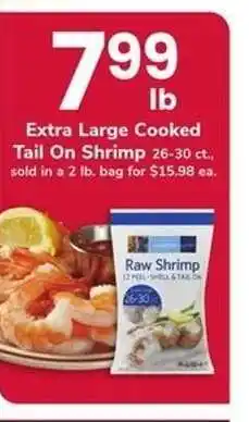 Safeway Extra Large Cooked Tail On Shrimp offer