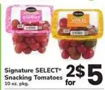 Safeway Signature Select Snacking Tomatoes offer