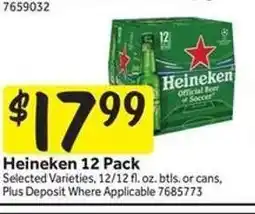 Stop&Shop Heineken 12 Pack offer
