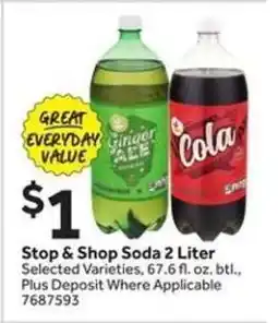 Stop&Shop Stop & Shop Soda 2 Liter offer