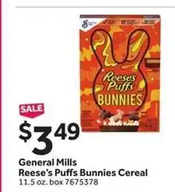 Stop&Shop General Mills Reese’s Puffs Bunnies Cereal offer