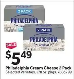 Stop&Shop Philadelphia Cream Cheese 2 Pack offer