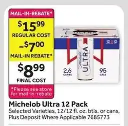 Stop&Shop Michelob Ultra 12 Pack offer