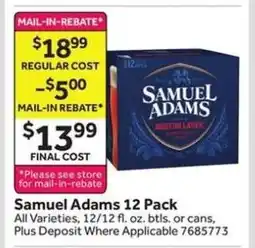 Stop&Shop Samuel Adams 12 Pack offer